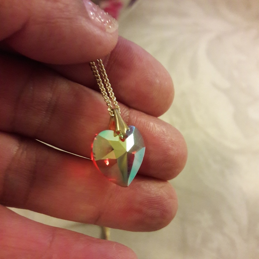 Crystal heart necklace